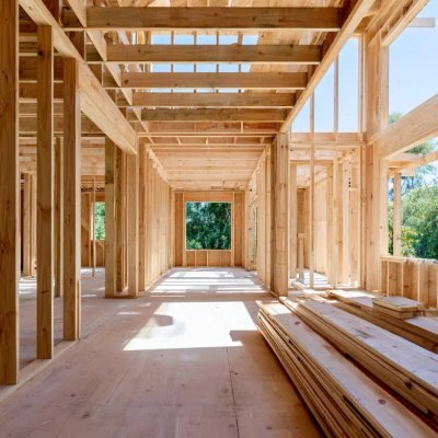 Arden Projects carpenter building an internal staircase on a Brisbane home