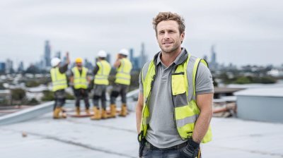 Arden Projects team member on a construction site