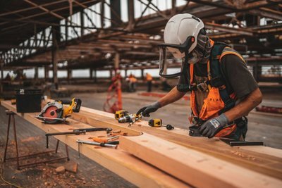 Arden Projects team member on a Brisbane job site
